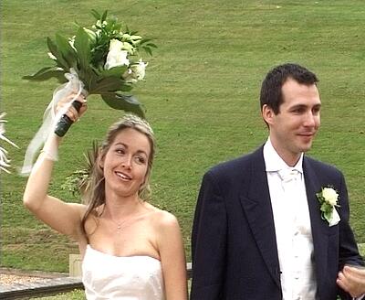 Welcombe Hotel Stratford upon Avon - emma-jo and damian throwing flowers,wedding video welcombe