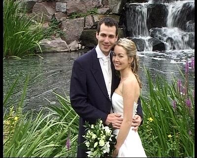 Welcombe Hotel Stratford upon Avon - emma-jo and damian waterfall,wedding video welcombe